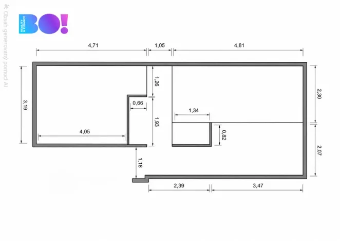Prodej bytu 1+1, Oznice, 38 m2