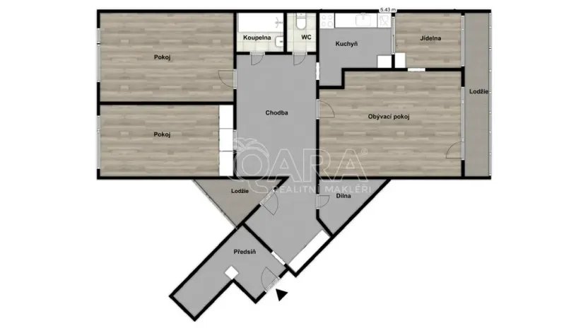 Pronájem bytu 3+1, Praha - Stodůlky, Neustupného, 90 m2