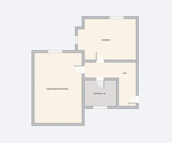 Pronájem bytu 2+kk, Praha - Holešovice, U garáží, 45 m2