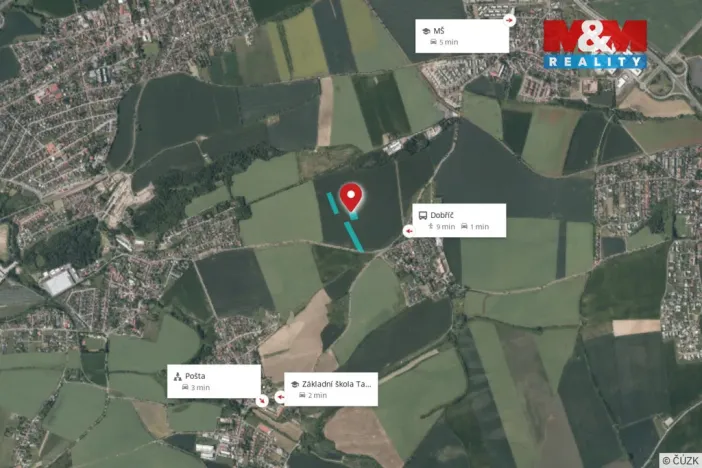 Prodej pole, Dobříč, 17436 m2