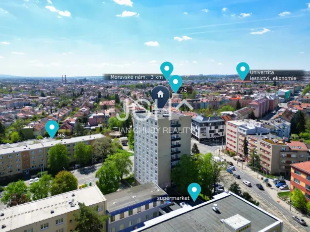 Prodej bytu 3+1, Brno - Černá Pole, Provazníkova, 61 m2