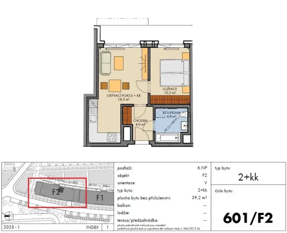 Prodej bytu 2+kk, Praha - Chodov, Bartůňkova, 39 m2