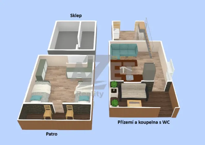 Prodej chaty, Krnov - Pod Bezručovým vrchem, Ježník, 52 m2