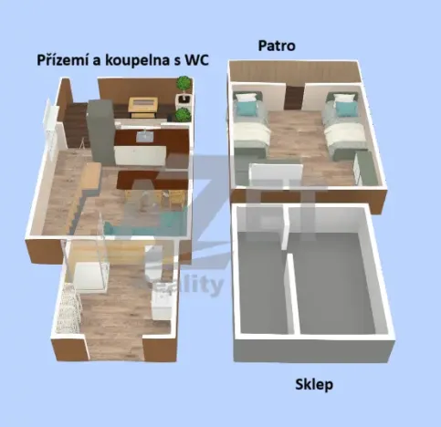 Prodej chaty, Krnov - Pod Bezručovým vrchem, Ježník, 52 m2