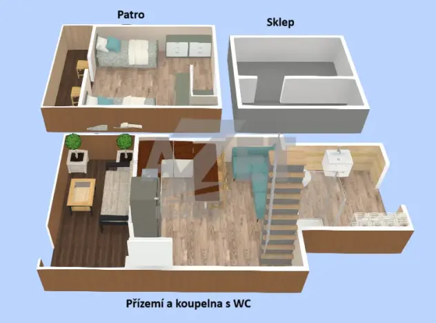 Prodej chaty, Krnov - Pod Bezručovým vrchem, Ježník, 52 m2