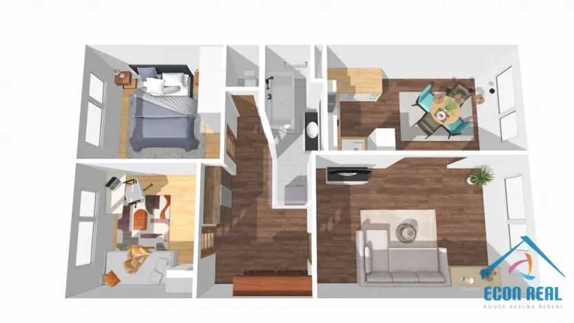 Pronájem bytu 3+1, Praha, Plamínkové, 67 m2