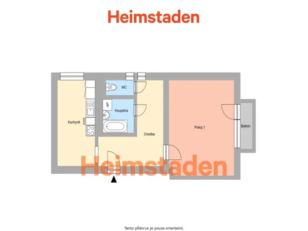 Pronájem bytu 1+1, Ostrava - Mariánské Hory, Hudební, 42 m2