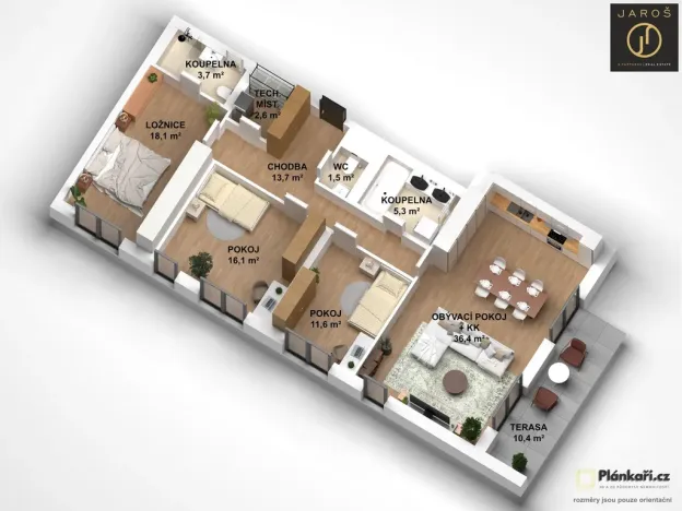 Prodej bytu 4+kk, Kladno, Na Ostrovci, 107 m2