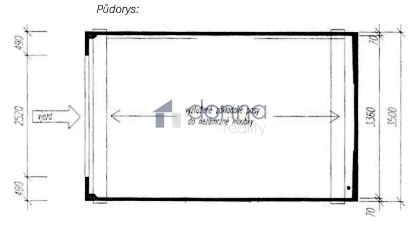 Pronájem garáže, Chrášťany, Oranžová, 20 m2