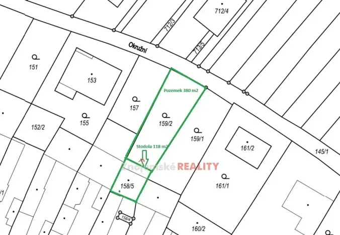 Prodej pozemku pro bydlení, Kuchařovice, 498 m2