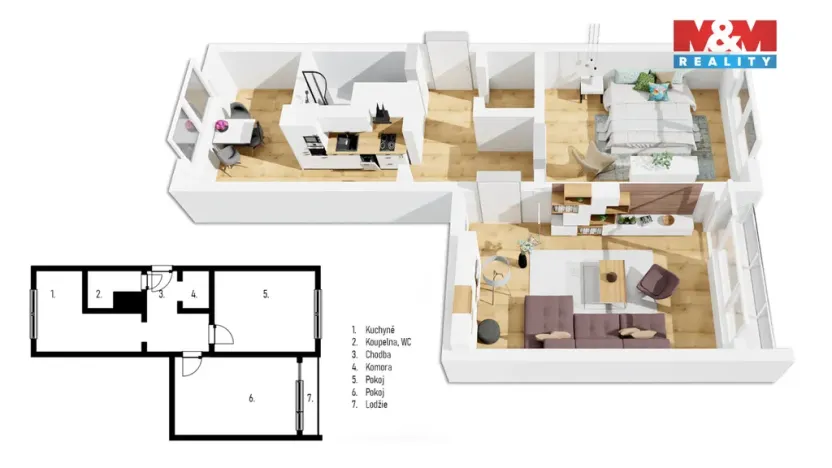 Prodej bytu 2+1, Liberec - Liberec I-Staré Město, Ruprechtická, 59 m2