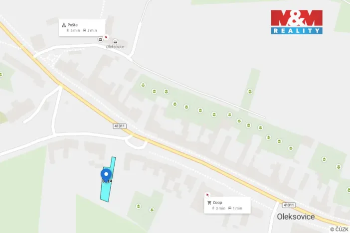 Prodej zahrady, Oleksovice, 385 m2