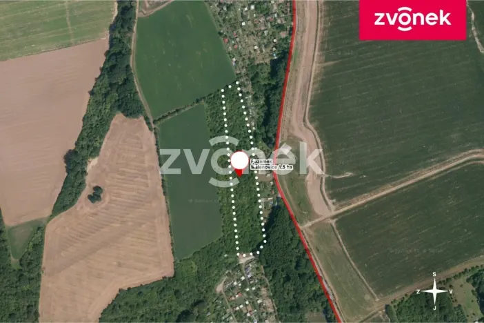 Prodej pole, Zlín - Malenovice, 15468 m2