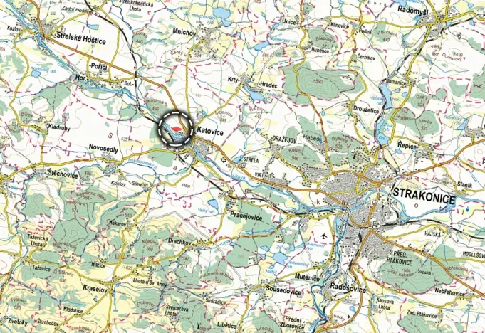 Prodej podílu pozemku pro bydlení, Katovice, 4417 m2