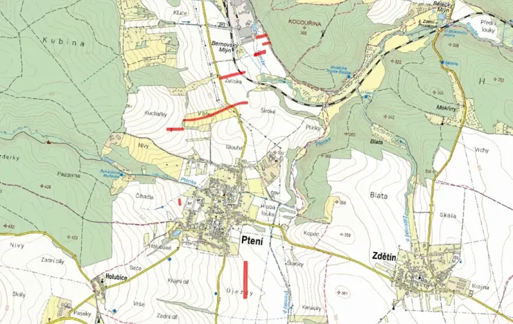 Prodej pole, Ptení, 17732 m2