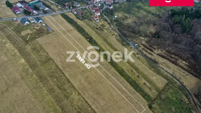 Prodej pole, Haluzice, 3393 m2