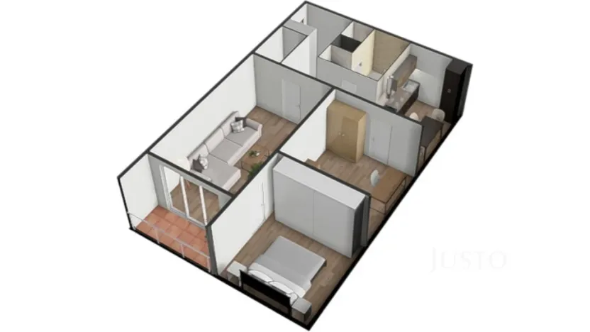 Prodej bytu 3+1, Bavorov, Na Sídlišti, 70 m2