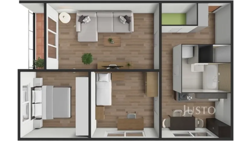 Prodej bytu 3+1, Bavorov, Na Sídlišti, 70 m2