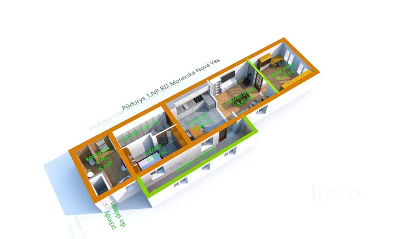 Prodej rodinného domu, Moravská Nová Ves, Lipová, 97 m2