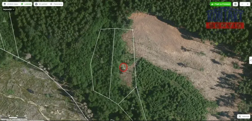 Prodej lesa, Načeradec - Horní Lhota, 3382 m2