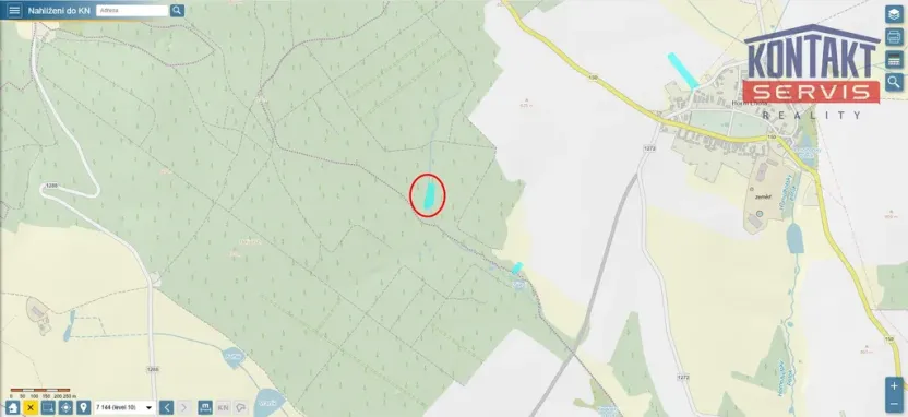 Prodej lesa, Načeradec - Horní Lhota, 3382 m2