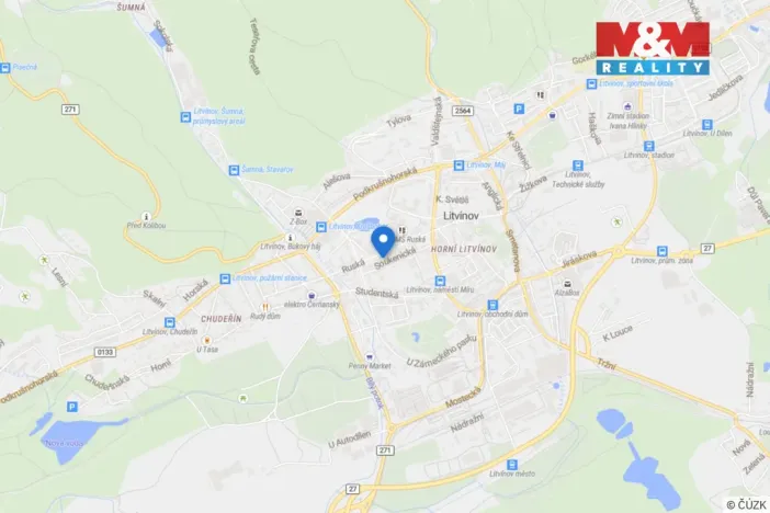 Pronájem bytu 3+1, Litvínov - Horní Litvínov, Ruská, 67 m2