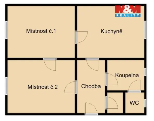 Prodej bytu 2+1, Havlíčkova Borová, Havlíčkova, 63 m2