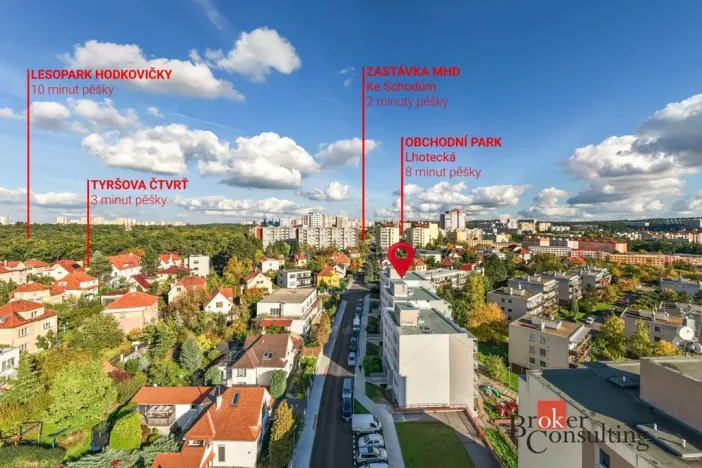 Pronájem bytu 2+1, Praha - Modřany, K otočce, 53 m2