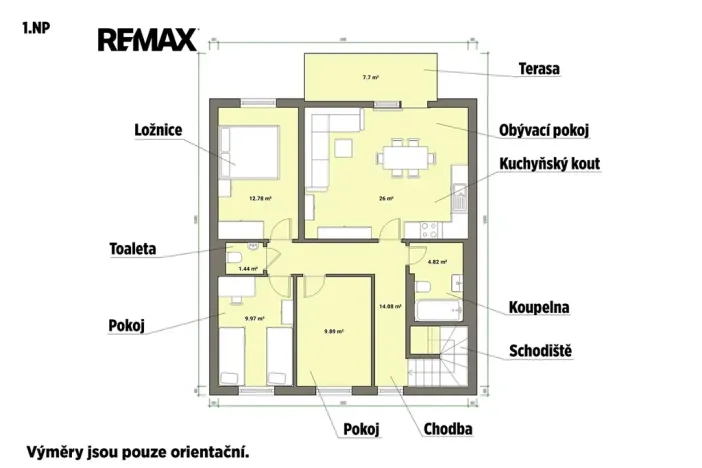 Prodej bytu 4+kk, Zbůch, B. Martinů, 86 m2