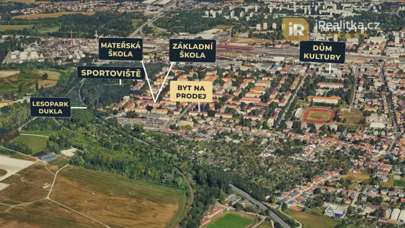 Prodej bytu 2+1, Pardubice - Zelené Předměstí, kpt. Nálepky, 56 m2