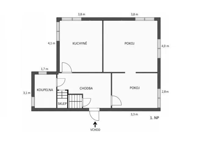 Prodej rodinného domu, Trutnov - Voletiny, K Vébrovce, 151 m2