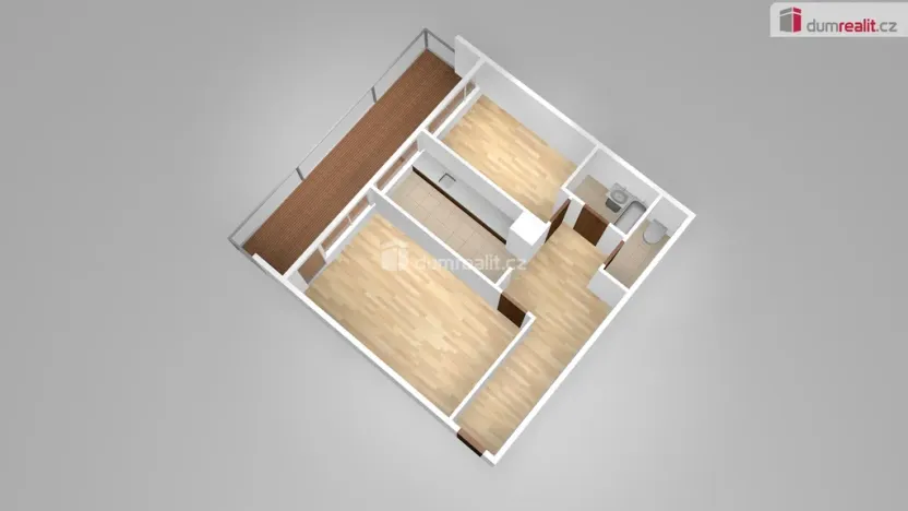 Pronájem bytu 2+1, Praha - Břevnov, Anastázova, 48 m2
