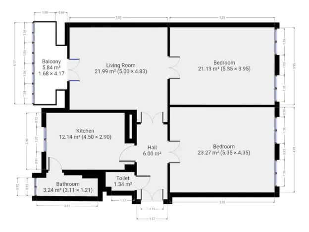 Pronájem bytu 3+1, Praha - Karlín, Vítkova, 94 m2