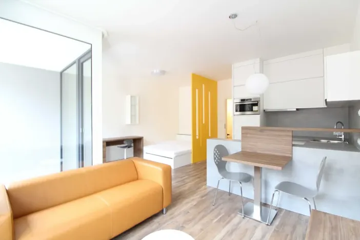 Pronájem bytu 1+kk, Praha - Vysočany, Za Krejcárkem, 36 m2
