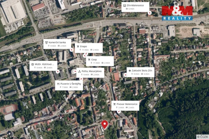 Pronájem bytu 1+kk, Zlín - Malenovice, Jarolímkovo náměstí, 27 m2
