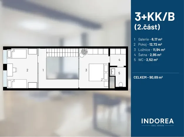 Pronájem bytu 3+kk, Praha, Kolbenova, 85 m2