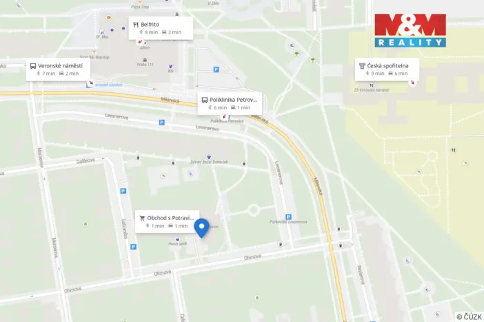 Pronájem obchodního prostoru, Praha - Petrovice, Ohmova, 43 m2
