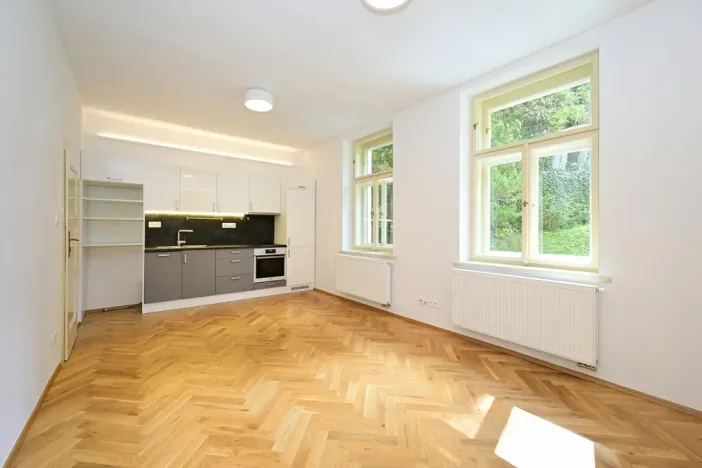 Pronájem bytu 1+kk, Praha - Smíchov, Na Březince, 32 m2