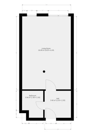 Pronájem bytu 1+kk, Praha, Trmická, 36 m2