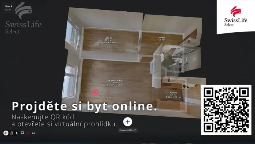 Prodej bytu 2+kk, Beroun, Tyršova, 44 m2