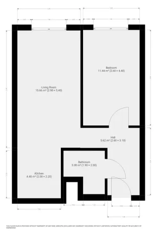 Pronájem bytu 2+kk, Praha - Černý Most, Breitcetlova, 45 m2