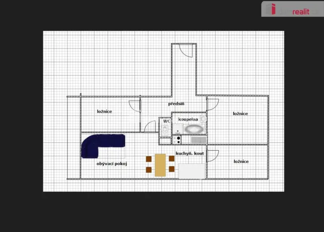 Pronájem bytu 4+kk, Praha - Chodov, Vejvanovského, 84 m2