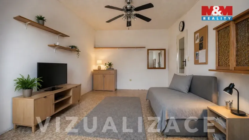 Pronájem bytu 1+1, Milovice, Mírová, 28 m2