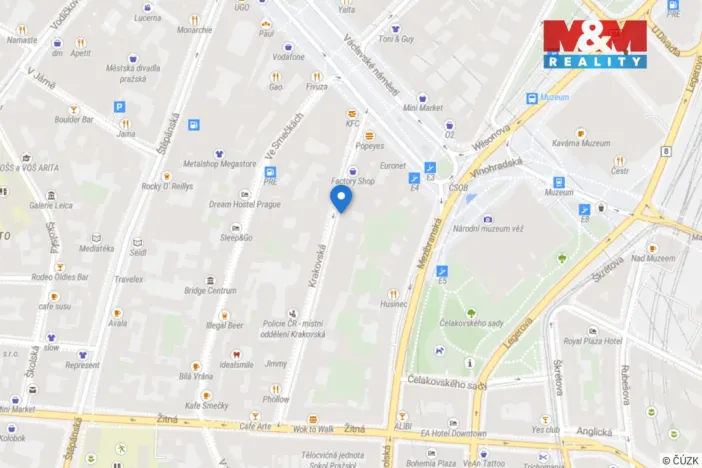 Prodej bytu 2+1, Praha - Nové Město, Krakovská, 65 m2