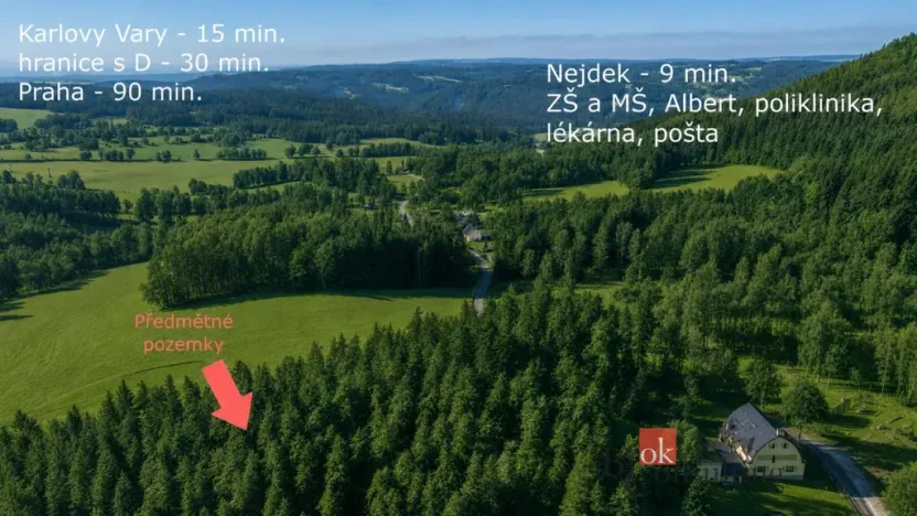 Prodej pozemku pro bydlení, Nejdek, 1745 m2