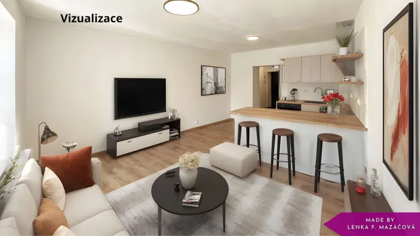 Pronájem bytu 1+kk, Olomouc - Hodolany, Elišky Krásnohorské, 34 m2
