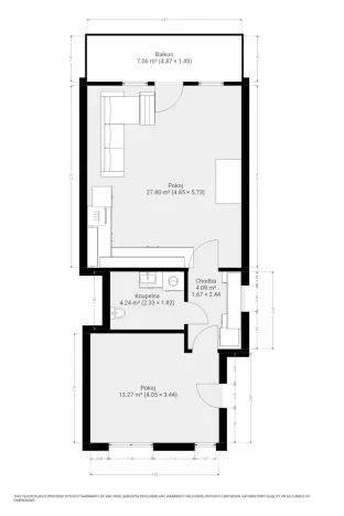 Pronájem bytu 2+kk, Brno - Líšeň, Horníkova, 50 m2