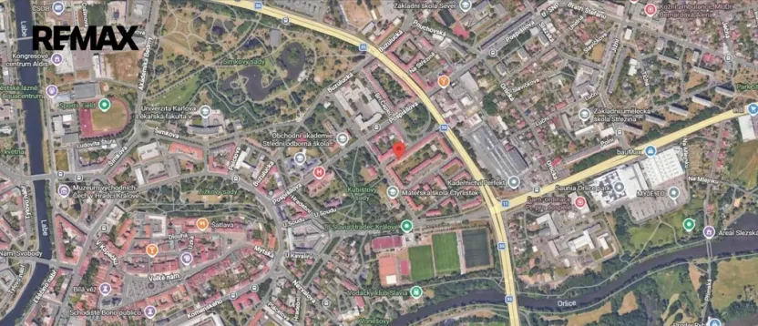 Pronájem bytu 1+1, Hradec Králové, Bidlova, 57 m2