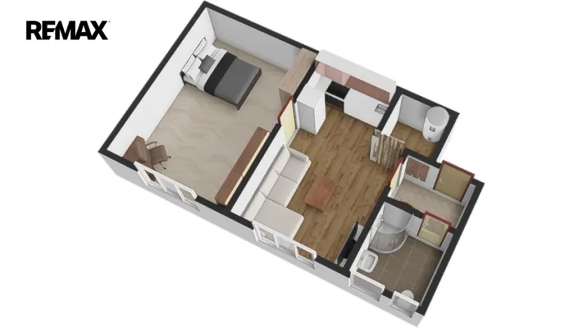Pronájem bytu 1+1, Hradec Králové, Bidlova, 57 m2