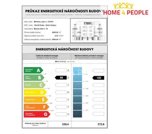 Pronájem bytu 3+kk, Praha - Dolní Chabry, Poštova, 69 m2